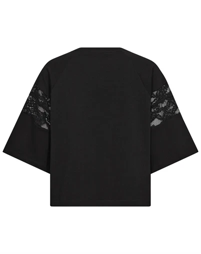 Co'Couture - ElyCC 87 Lace Tee Sweat - Black